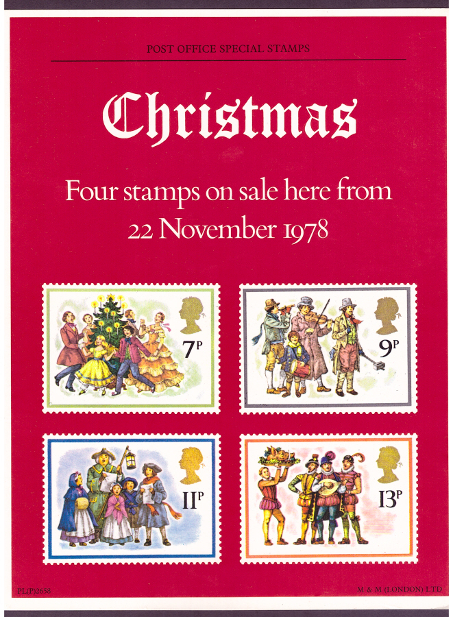 (image for) 1978 Christmas Post Office A4 poster. PL(P) 2658.